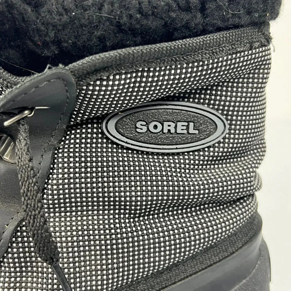 Sorel Duck Boots Shin Above Ankle Waterproof‎ Felt Fleece Lined Winter Women 9